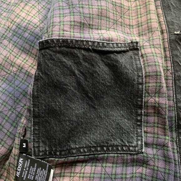 🎉HP🎉 NWT HUDSON Mens Jean Trucker Jean Jacket M - Picture 8 of 8